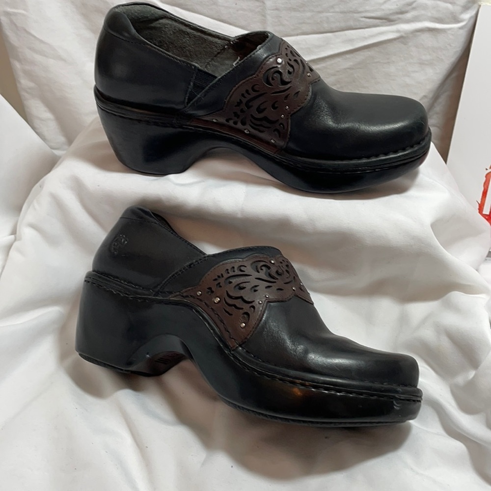Ariat clogs mules slip-on black and brown size 6.5